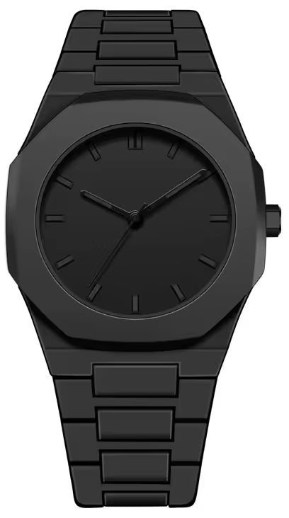 Arabic Styled Numeral Dial Minimalist Plastic Waterproof Watch