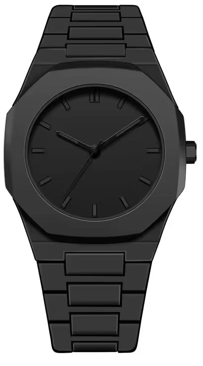Arabic Styled Numeral Dial Minimalist Plastic Waterproof Watch