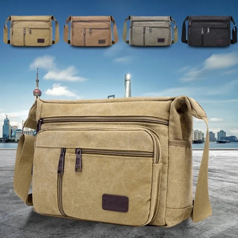 Canvas Shoulder Bags Casual Tote Travel Crossbody Bag Fashion
