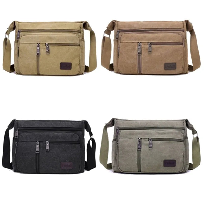Canvas Shoulder Bags Casual Tote Travel Crossbody Bag Fashion