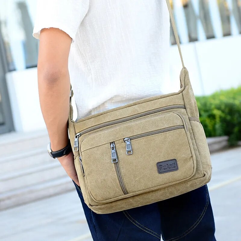 Canvas Shoulder Bags Casual Tote Travel Crossbody Bag Fashion