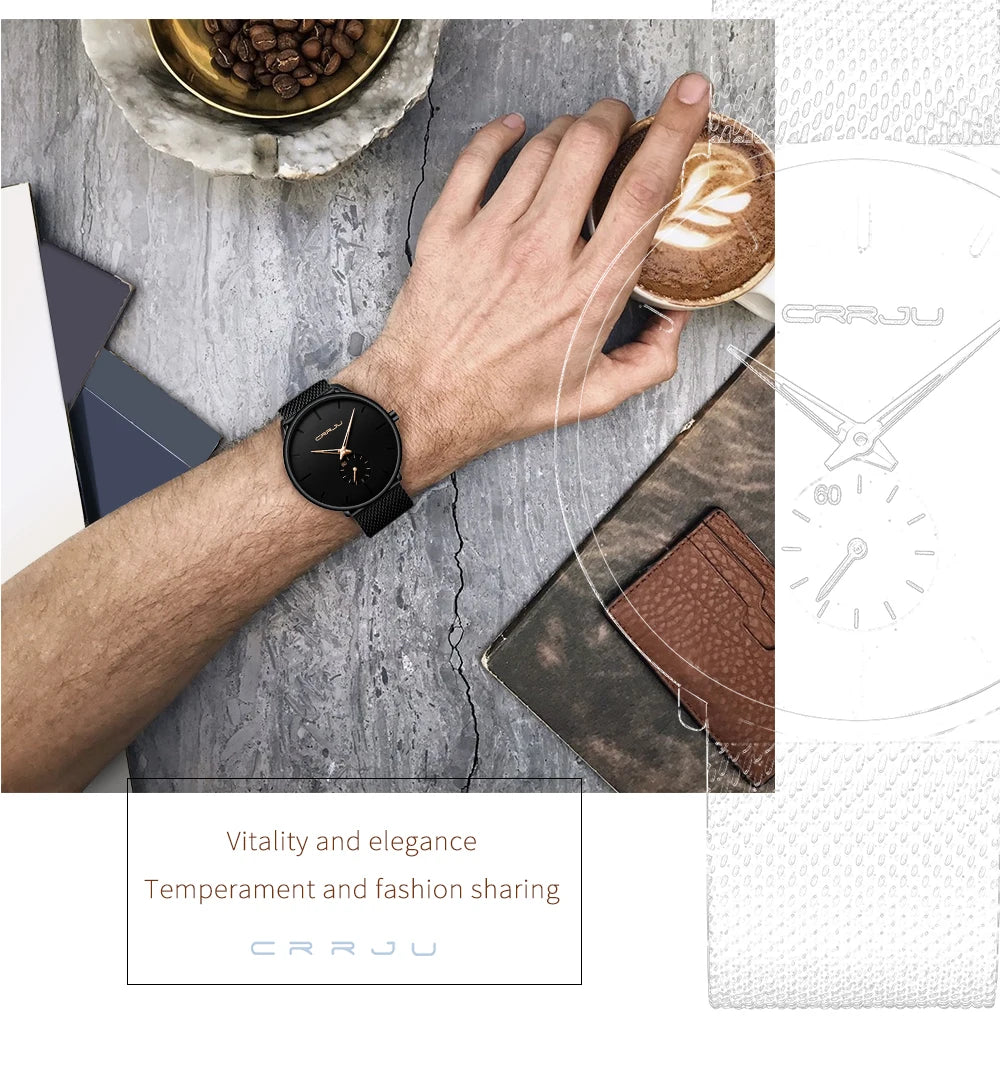 CR Ultra Thin Dial Quartz Watch