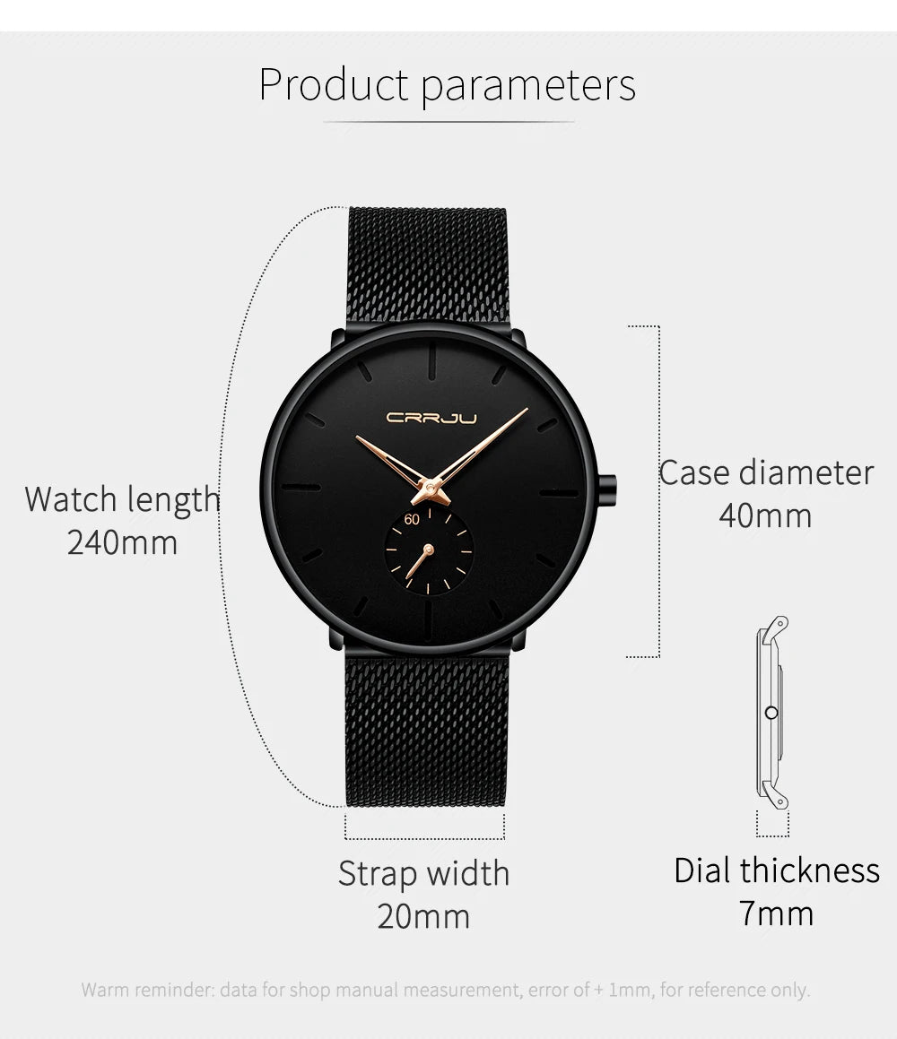CR Ultra Thin Dial Quartz Watch
