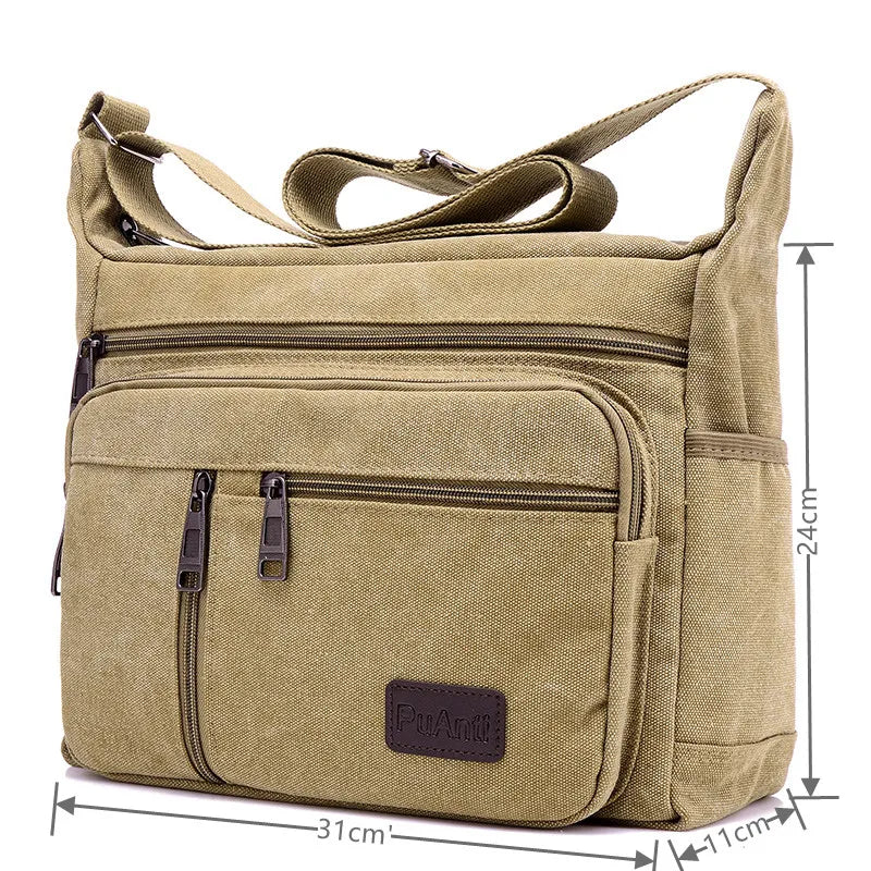 Canvas Shoulder Bags Casual Tote Travel Crossbody Bag Fashion