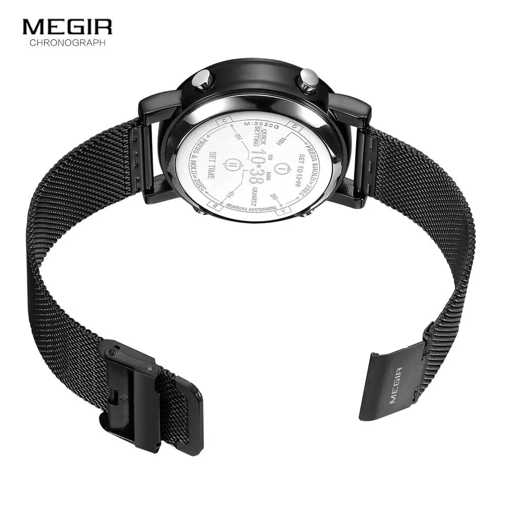 Military Inspired Sport Roller Pointer Quartz Strapped Wristwatch