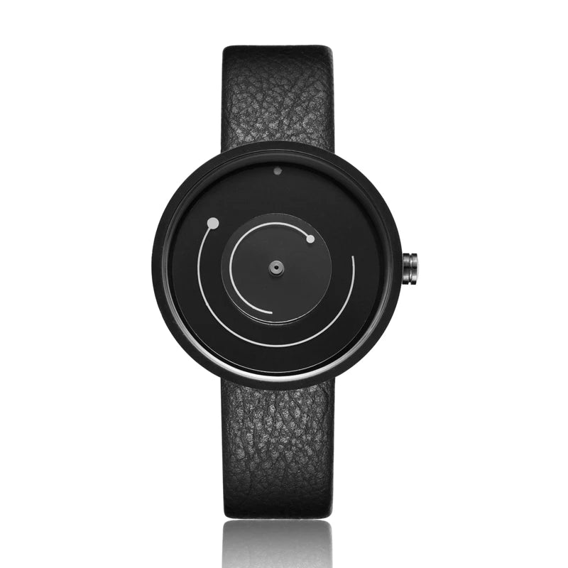 Orthodox Point Style Leather Casual Business Wristwatch