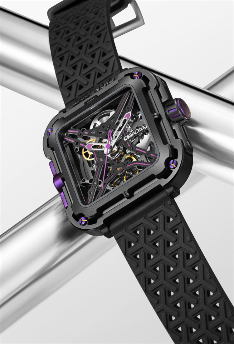 Ciga Design Skeleton Dial Silicone Strap