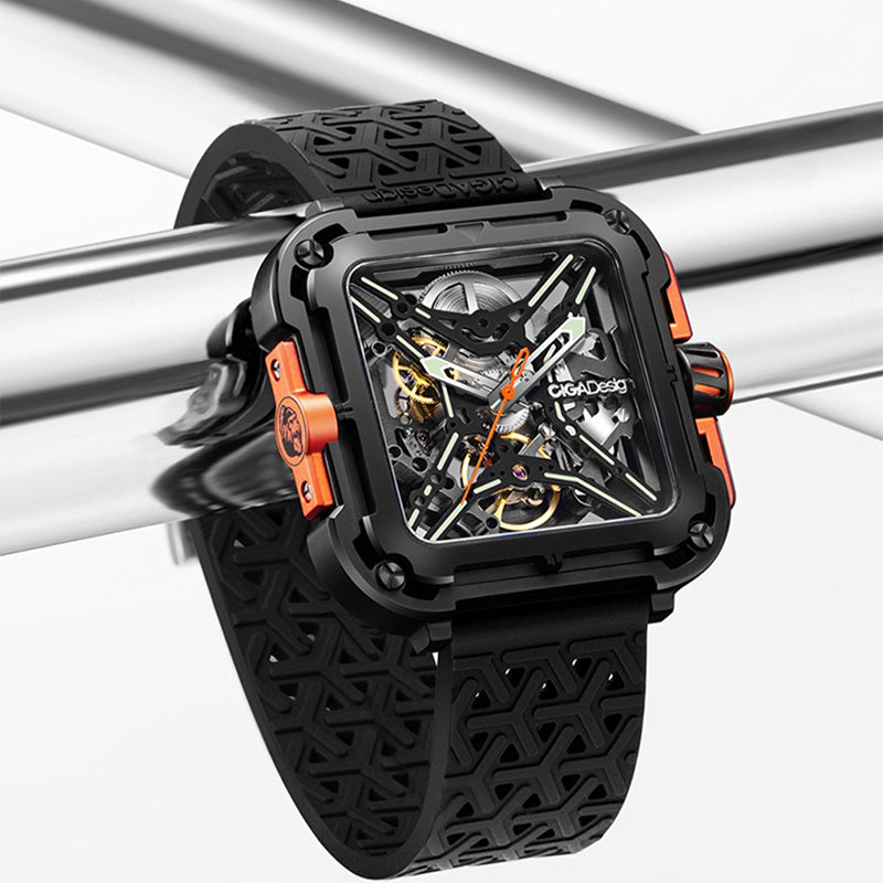 Ciga Design Skeleton Dial Silicone Strap