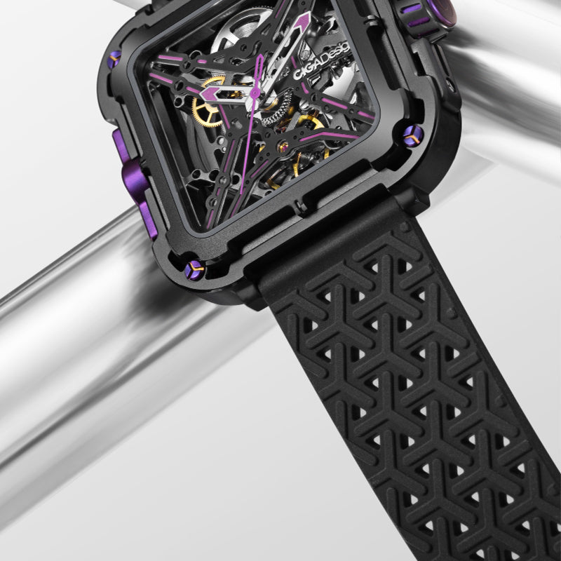 Ciga Design Skeleton Dial Silicone Strap