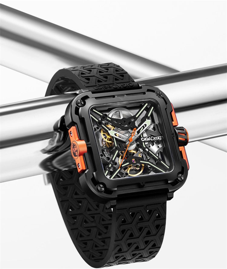 Ciga Design Skeleton Dial Silicone Strap