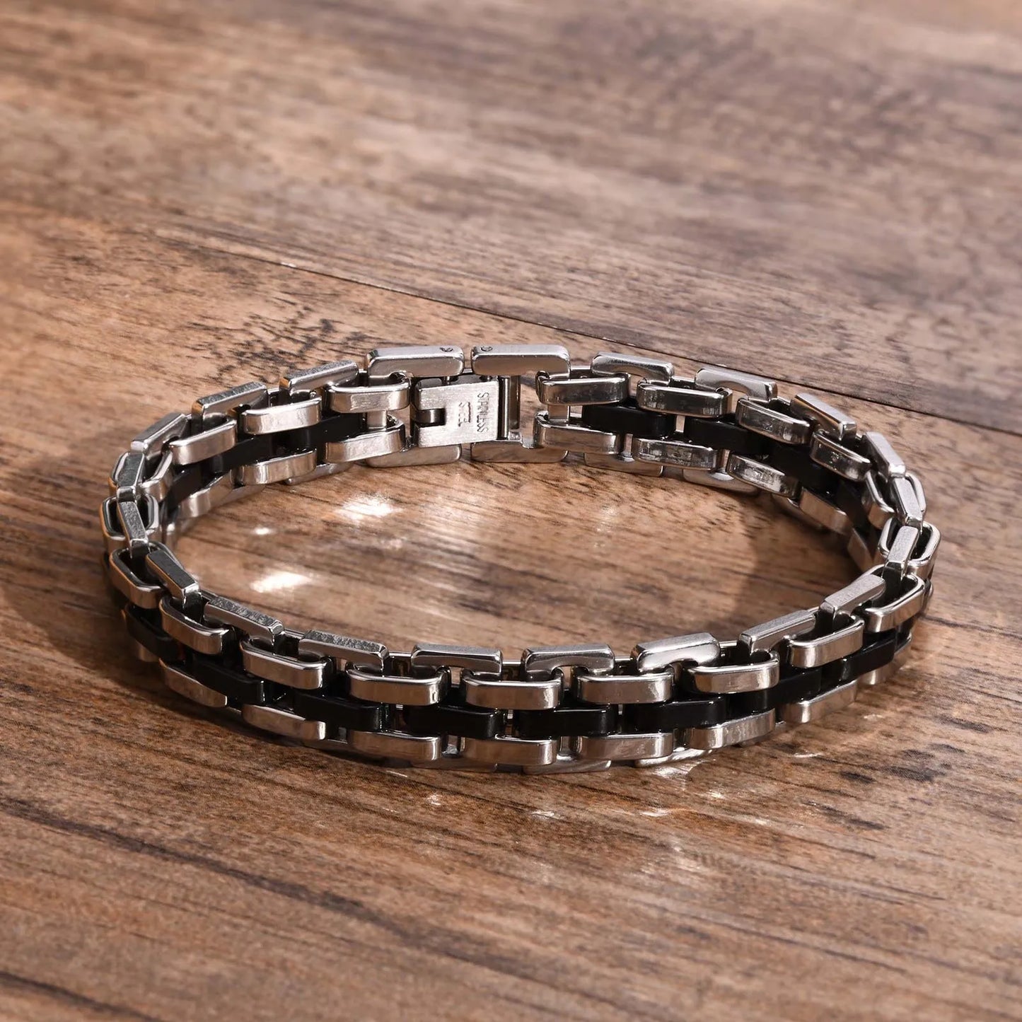 Vnox Stylish Strap Chain Bracelets