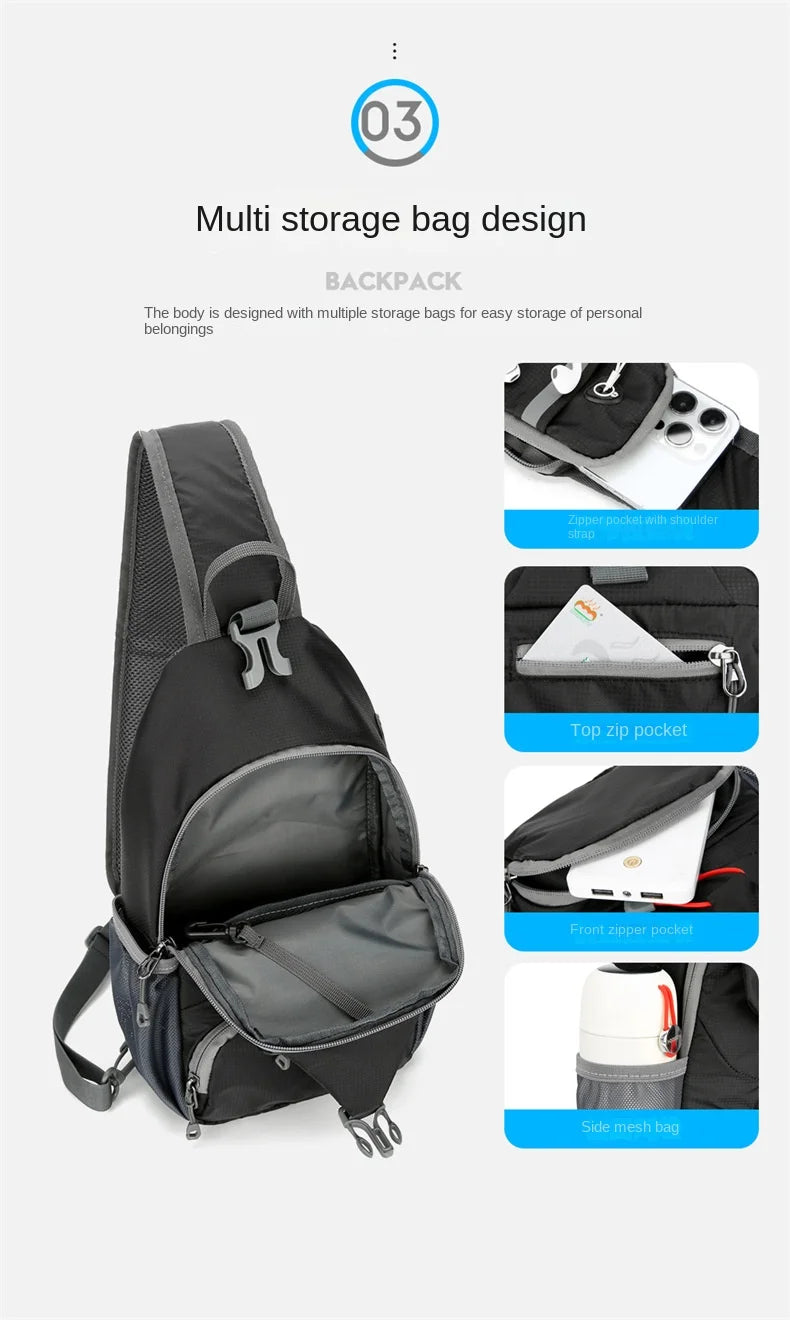 Shoulder Backpack Sling & Chest Crossbody Bag