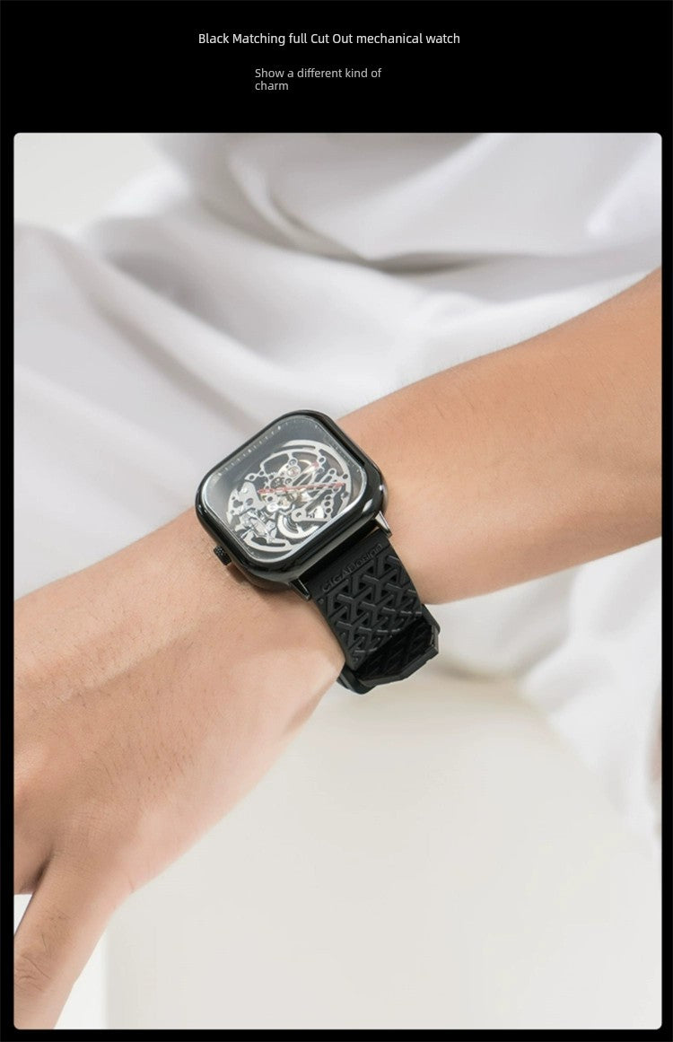 Ciga Design Skeleton Dial Silicone Strap