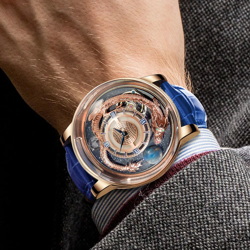 Pindu Luxury Casual Top Brand Business Luminous Leather Watch