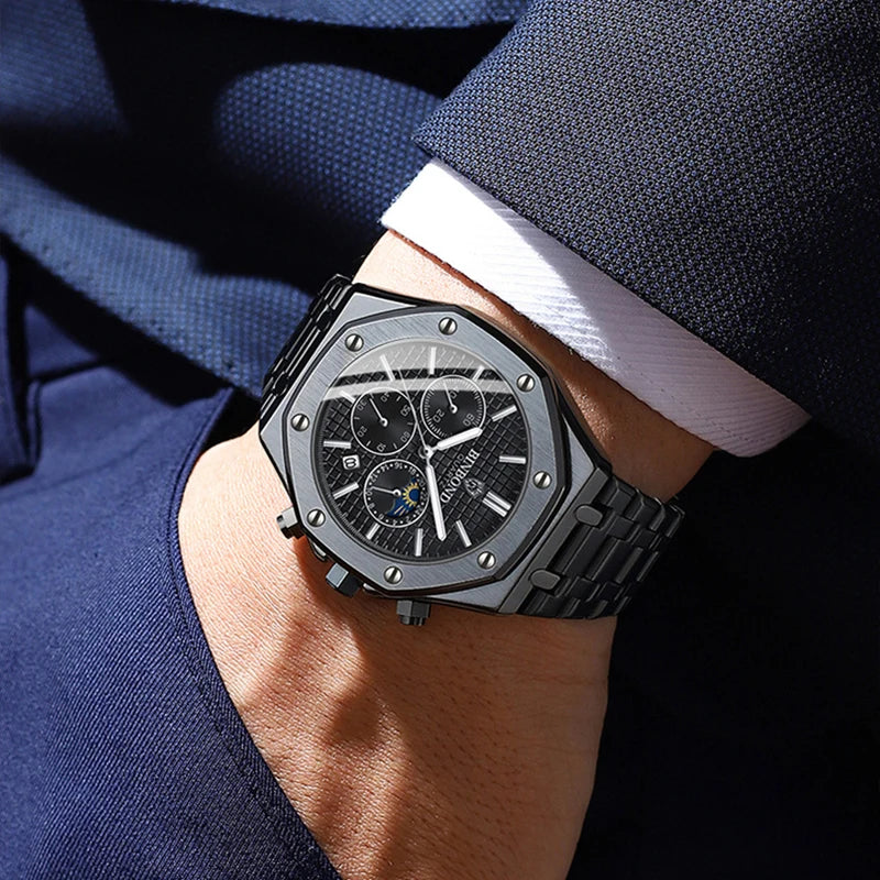 Poedagar Stainless Steel Casual Elegant Watch