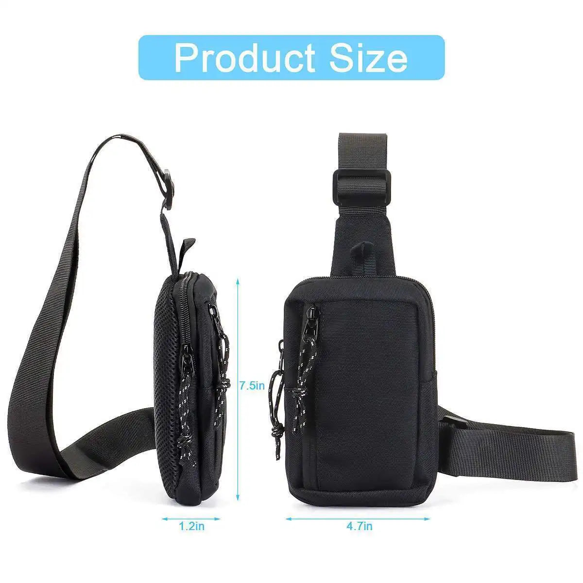 Shoulder Oxford Chest & Crossbody Casual Travel Phone Bag