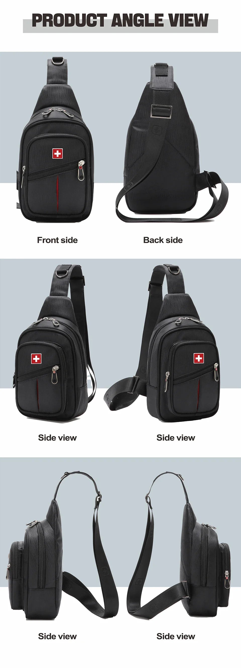 SM Chest Sling Water Proof Large Space Travel Bag