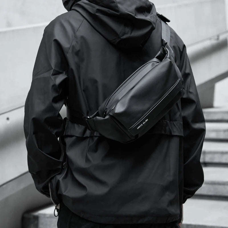 Waterproof Chest Bag, Solid Crossbody Bag for Travel & Sports