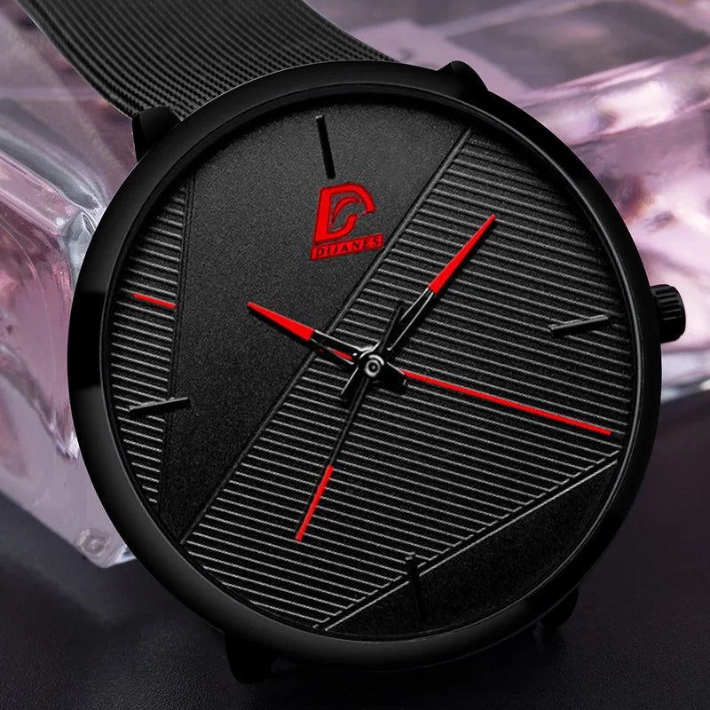 Ultra-thin Simple Style Business Quartz Wristwatch