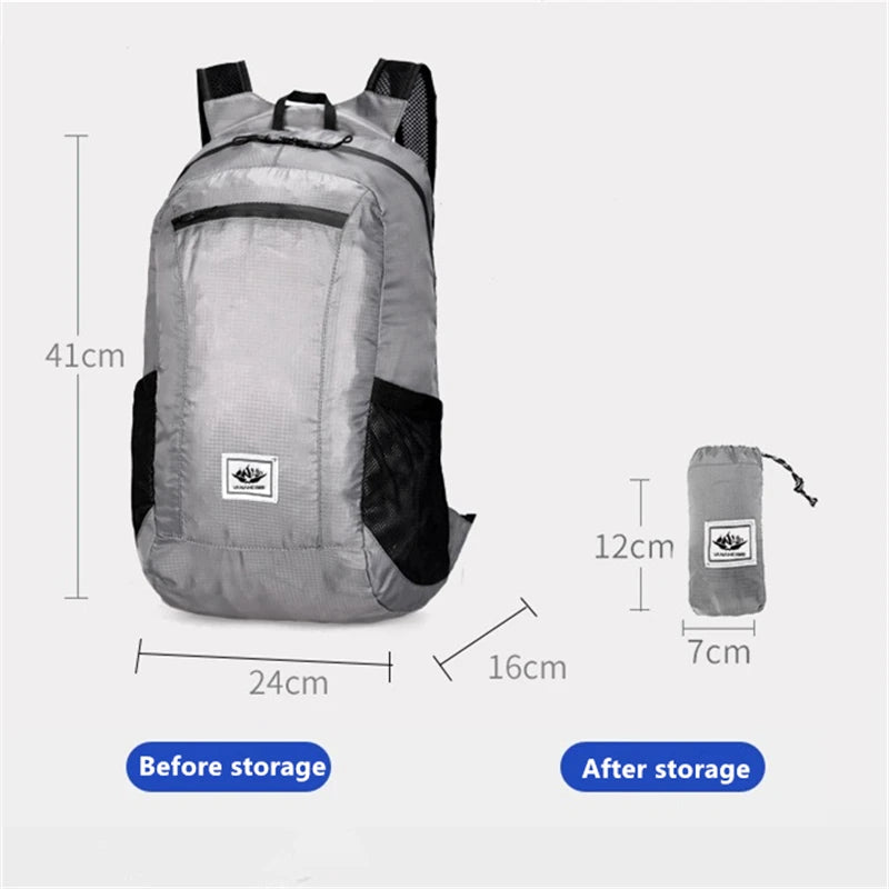Outdoor Hiking Portable & Foldable Waterproof Backpack