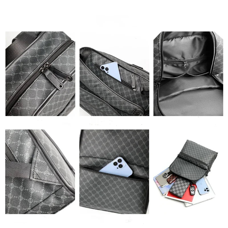 Floral Printed Men's Backpack Luxury Fashion Backpack for Men Large Capacity Travel Laptop Bag Back Pack Schoolbags Backpacks