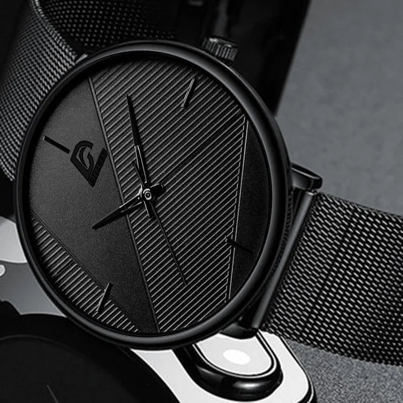 Ultra-thin Simple Style Business Quartz Wristwatch