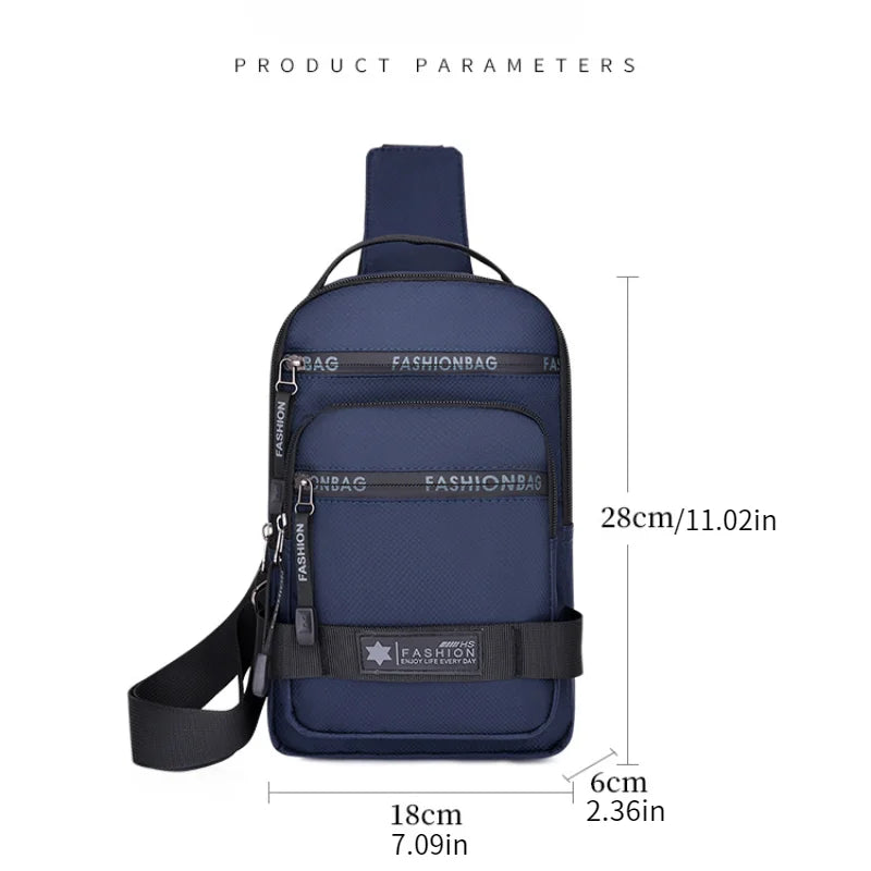 Chest, Crossbody & Shoulder Bag for Lightweight Travel or Daily Use