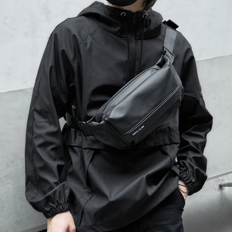 Waterproof Chest Bag, Solid Crossbody Bag for Travel & Sports