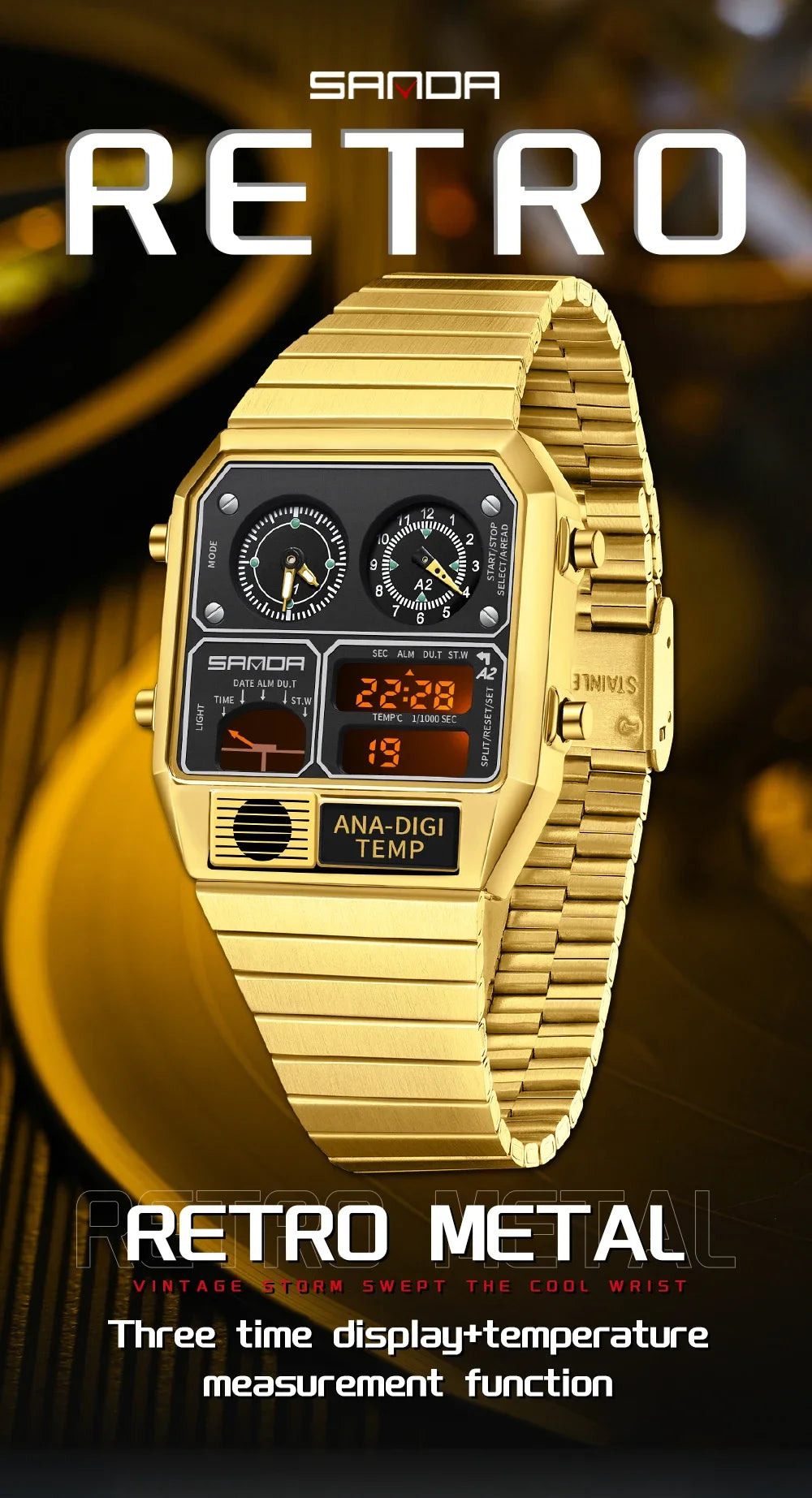 SAND Dual Monitor Electronic LED Night Watch