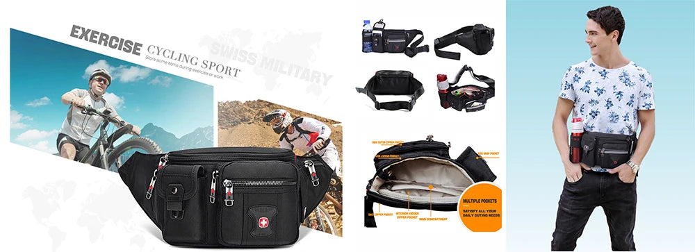 SM Chest Sling Water Proof Large Space Travel Bag