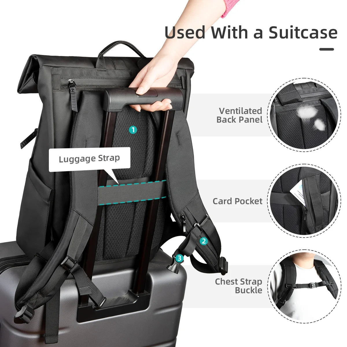 Heric Rolltop Backpack