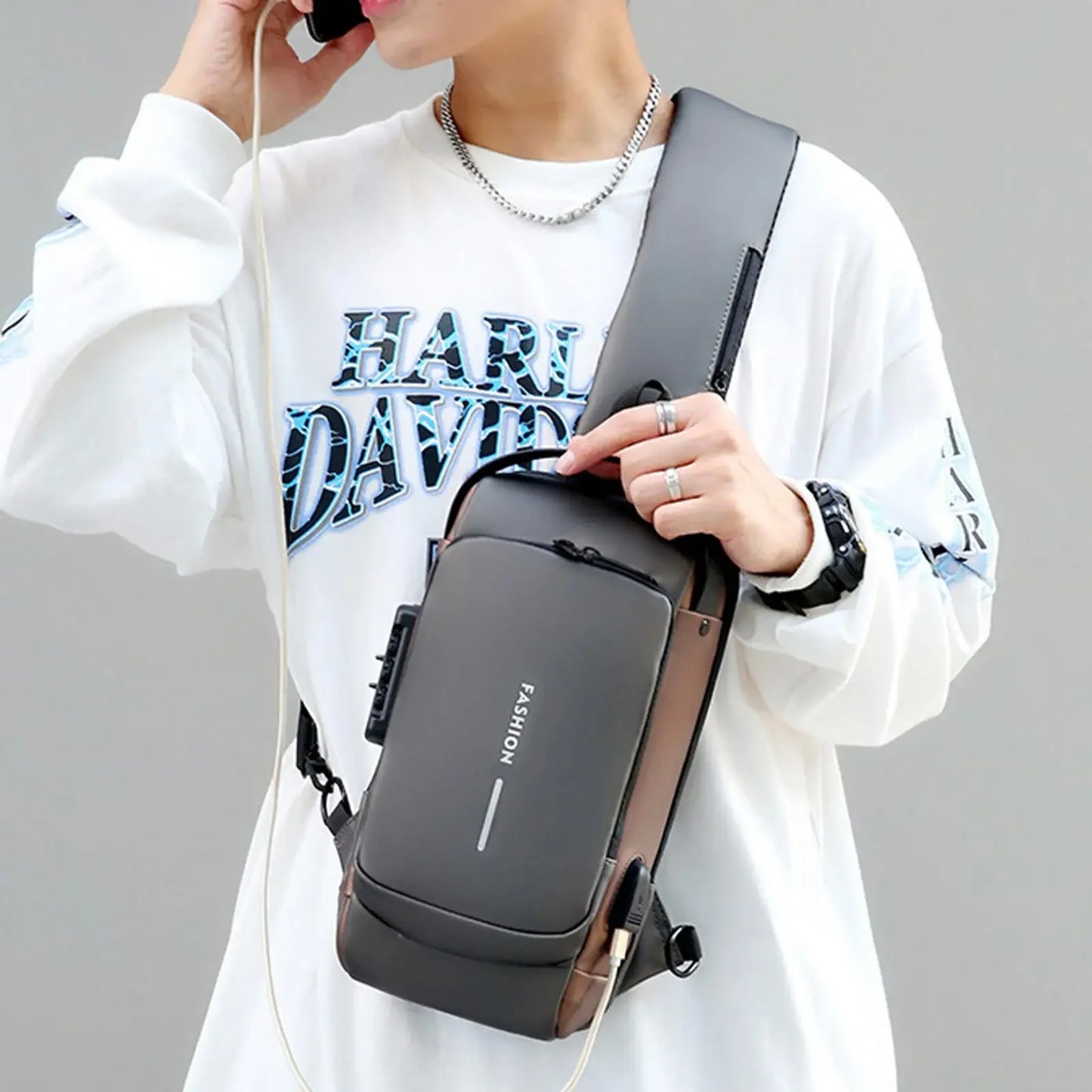 Chest Bag & Shoulder Crossbody Package Bags Oxford Style Sling Pack
