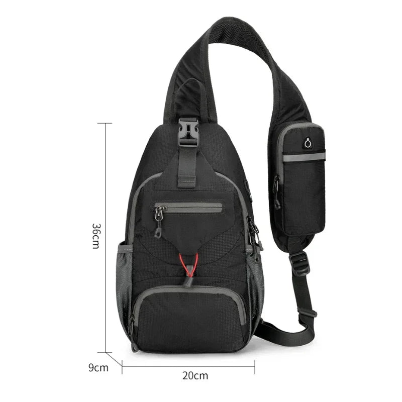 Shoulder Backpack Sling & Chest Crossbody Bag