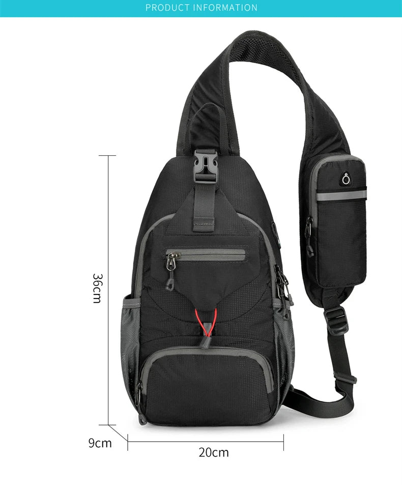 Shoulder Backpack Sling & Chest Crossbody Bag