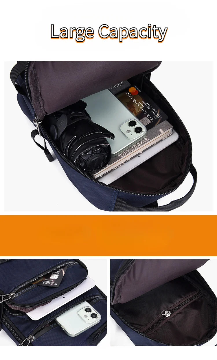 Chest, Crossbody & Shoulder Bag for Lightweight Travel or Daily Use