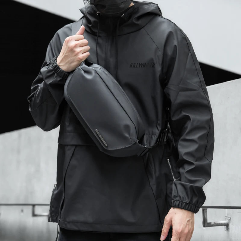 Waterproof Chest Bag, Solid Crossbody Bag for Travel & Sports
