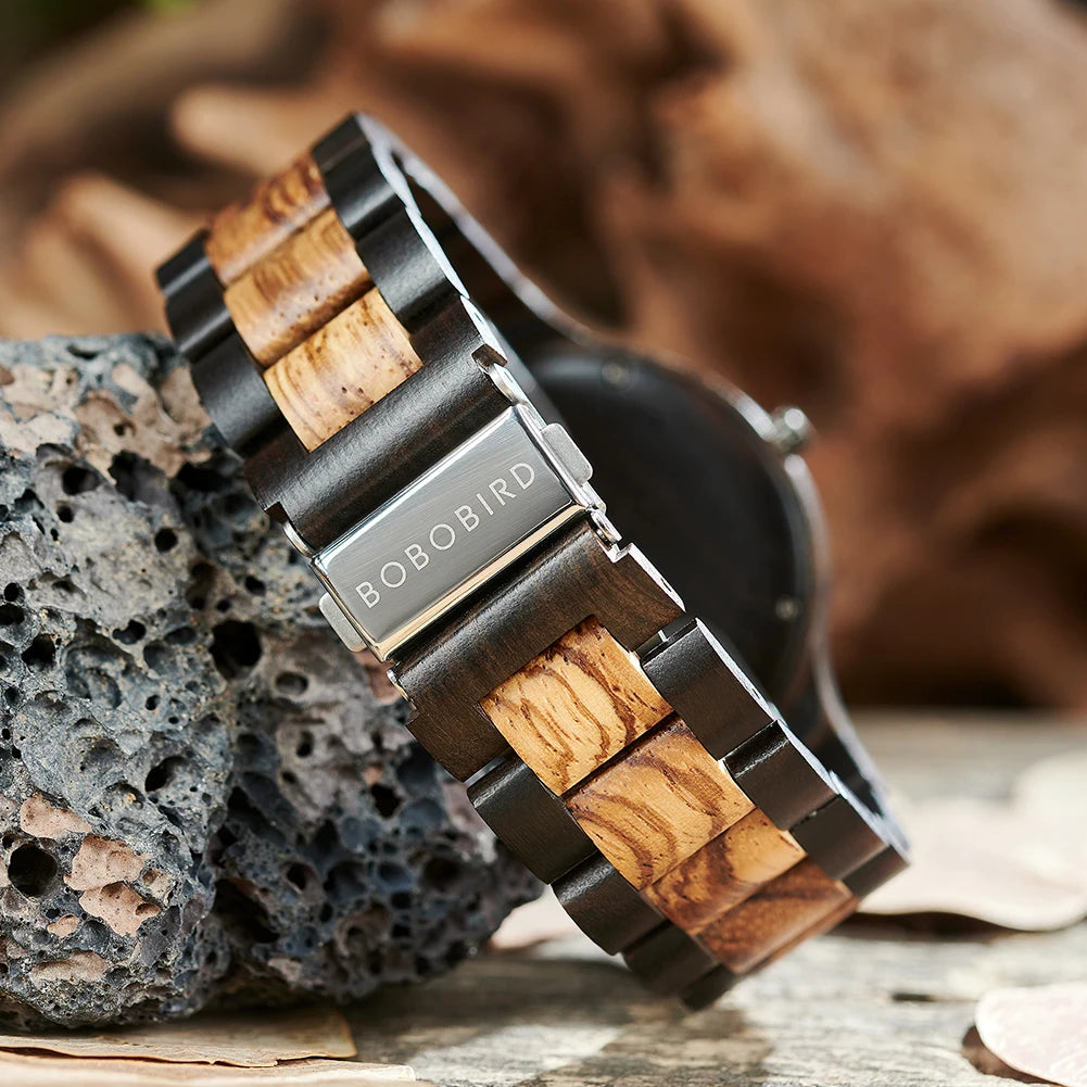 BBRD Leaf Dial Wooden Wristwatch
