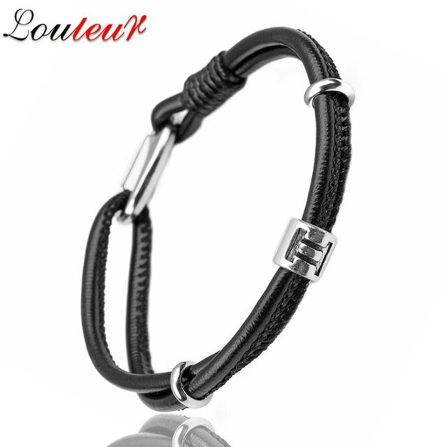 Genuine Constellation 12 Zodiac Signs Leather Bracelet