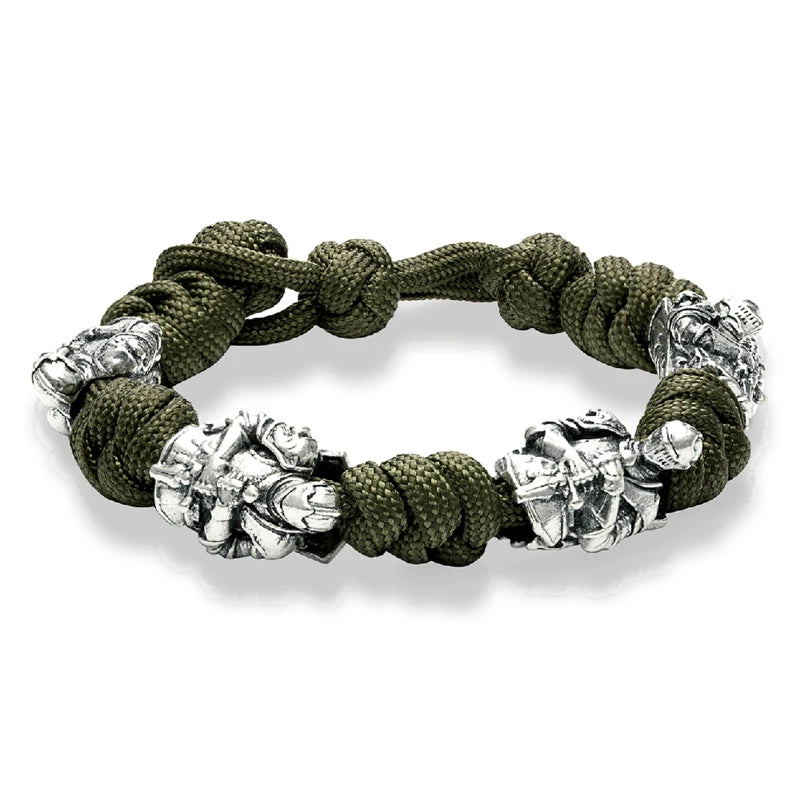 Retro Nordic Knight Bracelets Men Navy Style Vikings Woven Lanyard Survival Rope Bangle Creative homme Jewelry Gift Dropshipping