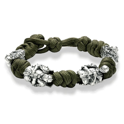 Retro Nordic Knight Bracelets Men Navy Style Vikings Woven Lanyard Survival Rope Bangle Creative homme Jewelry Gift Dropshipping