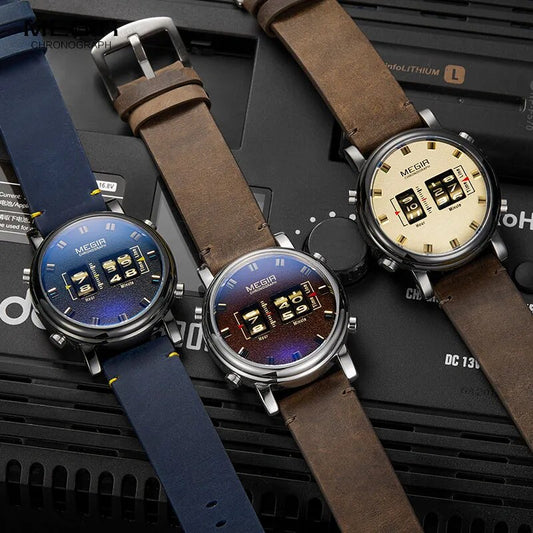 Military Inspired Sport Roller Pointer Quartz Strapped Wristwatch