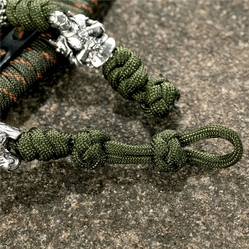 Retro Nordic Knight Bracelets Men Navy Style Vikings Woven Lanyard Survival Rope Bangle Creative homme Jewelry Gift Dropshipping
