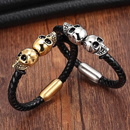 Leather Punk Skull
