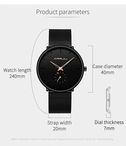 CR Ultra Thin Dial Quartz Watch