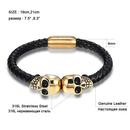 Leather Punk Skull