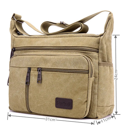Canvas Shoulder Bags Casual Tote Travel Crossbody Bag Fashion