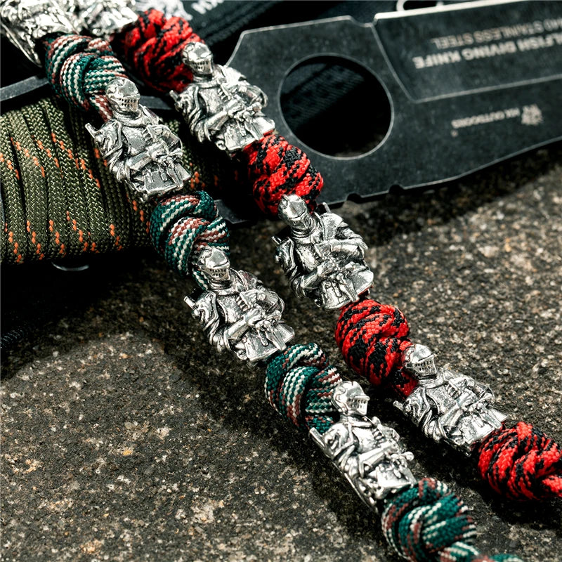 Retro Nordic Knight Bracelets Men Navy Style Vikings Woven Lanyard Survival Rope Bangle Creative homme Jewelry Gift Dropshipping