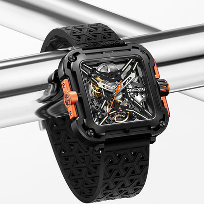Ciga Design Skeleton Dial Silicone Strap