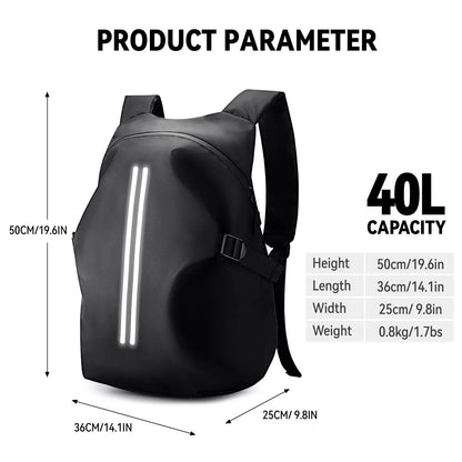 Motorcyclists Waterproof Reflective Travel Backpack