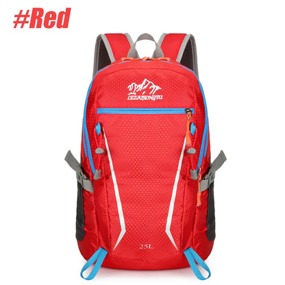 25L Lightweight Waterproof Hiking Hydration Backpack, Breathable Unisex Daypack for Cycling Climbing Camping Travel